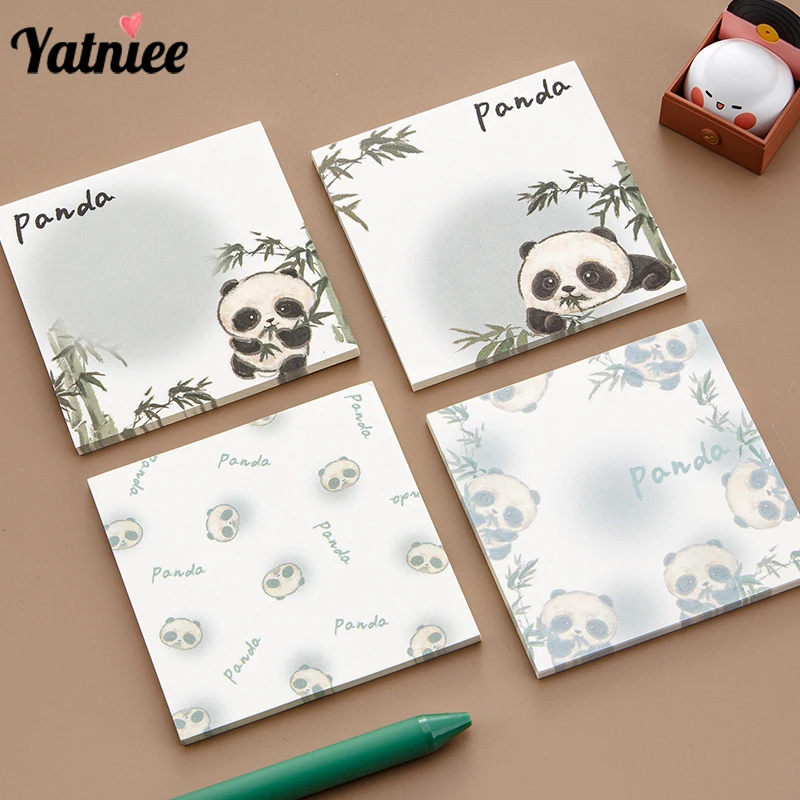 

Yatniee симпатичная панда, стикеры для записей, аксессуары для школы