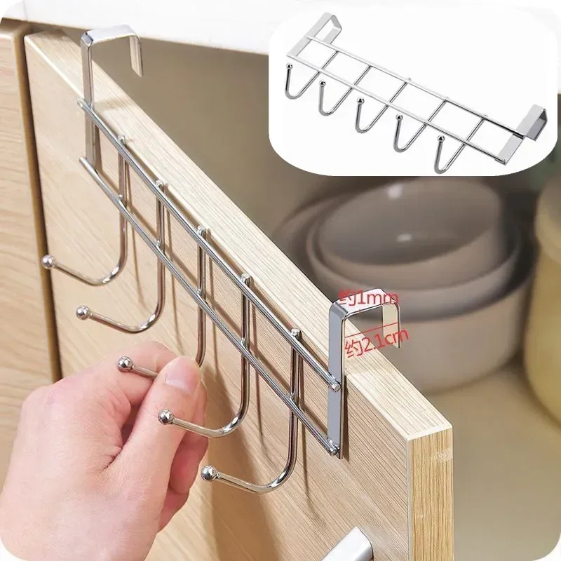 

Robe Kitchen Hooks Hooks Key Back Haning Home Door Hangers 5 Rack Iron Towel Bathroom Hooks Organizer Storage Art Cabinet Bags