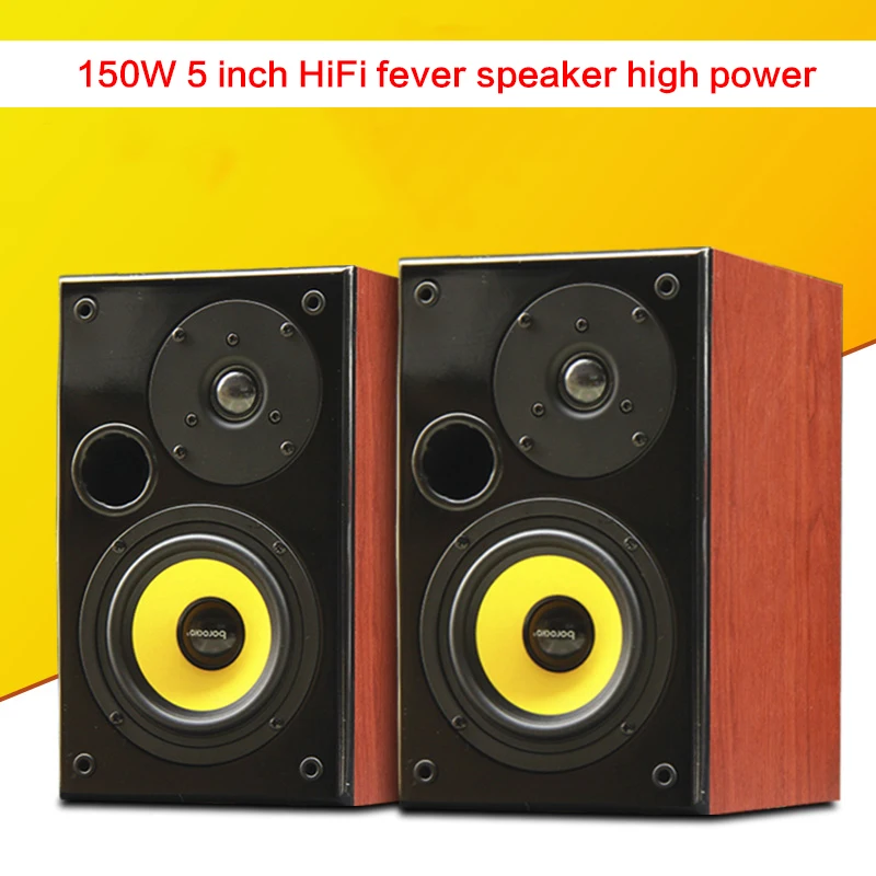 

5 Inch 150W Fever Hifi Passive Speaker High-power Audio Bookshelf Audio Front Speaker Amplifier Home Theater Computer TV Speaker