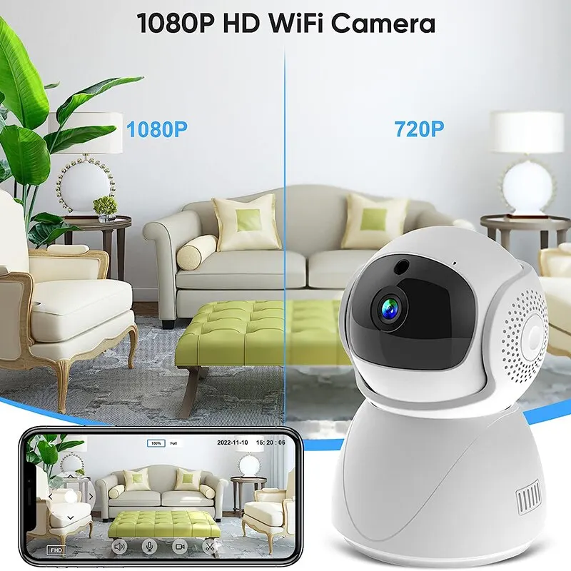

Wireless WIFI PTZ Camera 2.4G/5G IP CCTV Security Protector Surveillance Camera Smart Auto Tracking Baby Monitor IP Camera WIFI