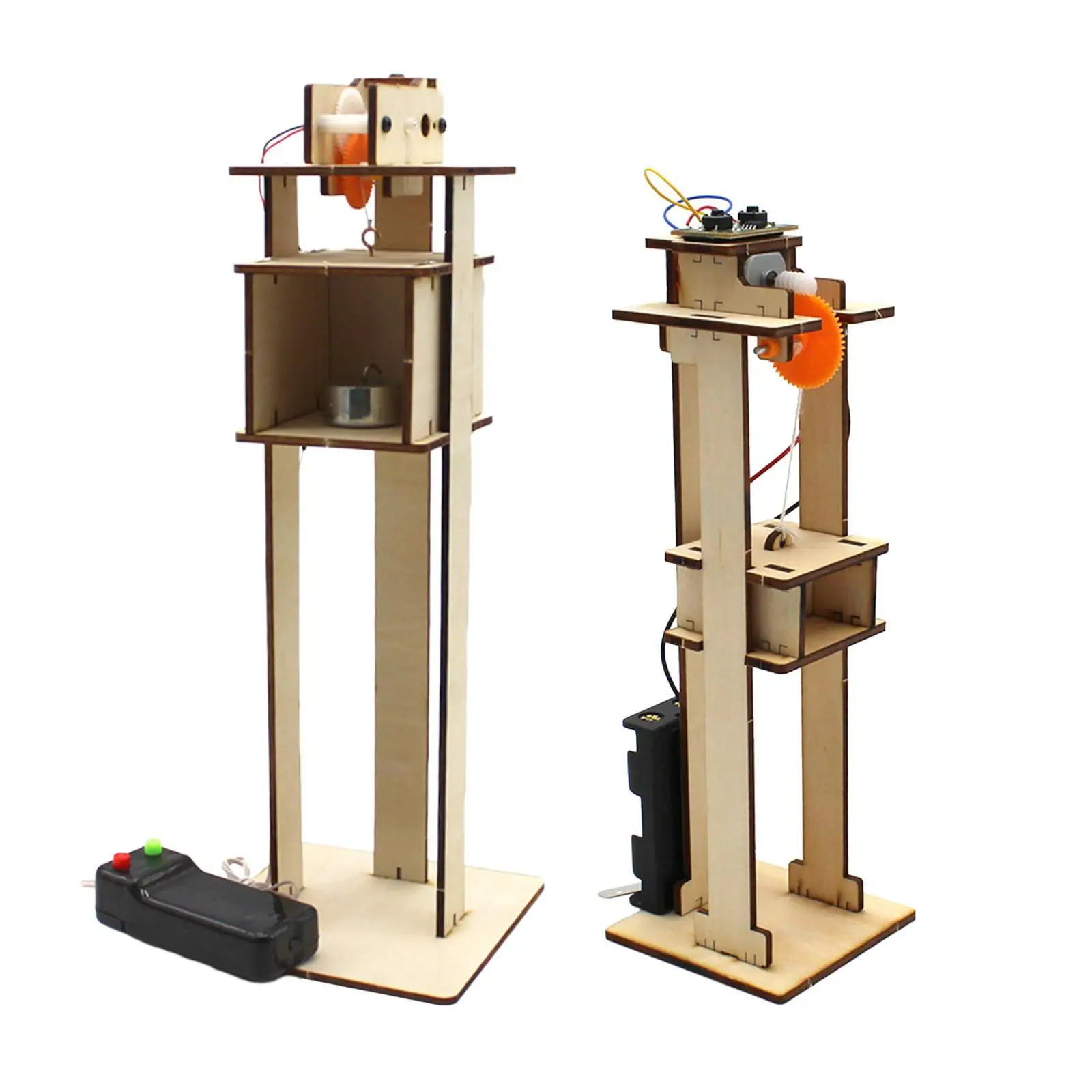 

Wooden Elevator Electric Lift DIY Kits for Party Favor Children Teaching Prop