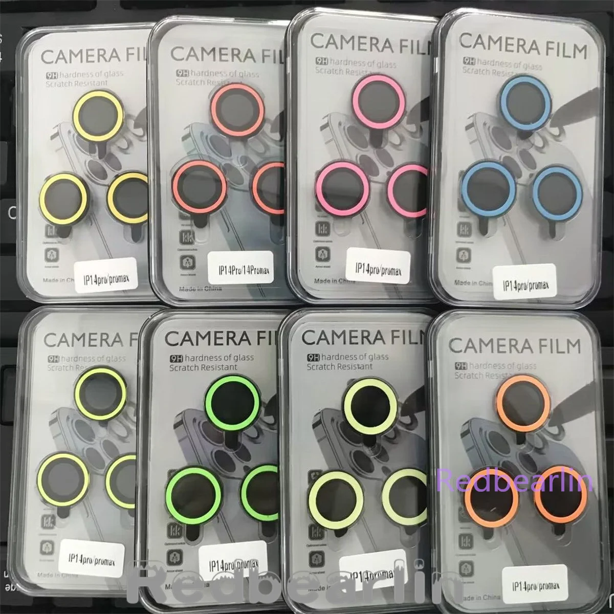 50set Luminous Glowing Camera Lens Glass Film Cover Cap Sticker For IPhone 11 11 Pro 12 12 Pro max 13 14 Plus Pro max Back Cover