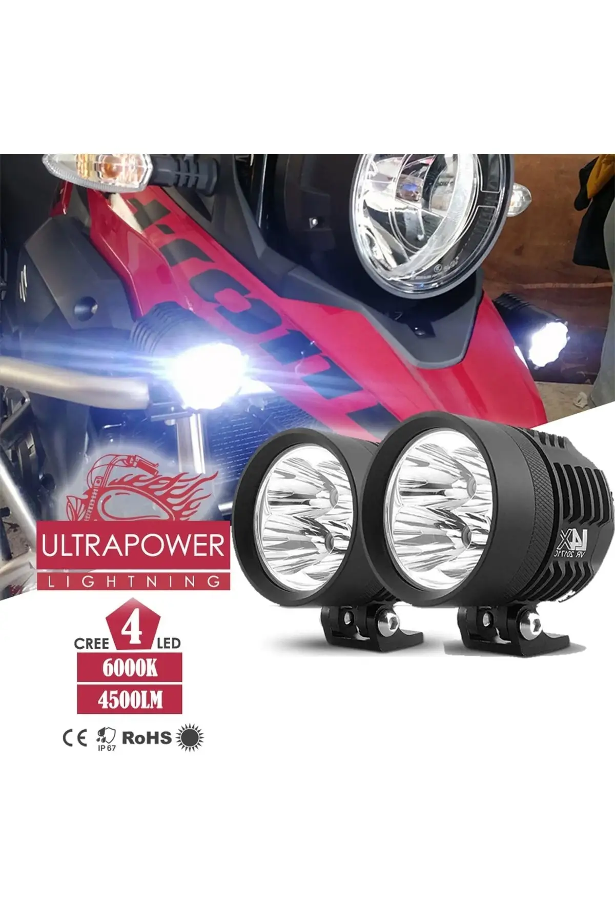 

Ultra Power USA Cree 4 Led Universal Fog Light 24w 2 Pack
