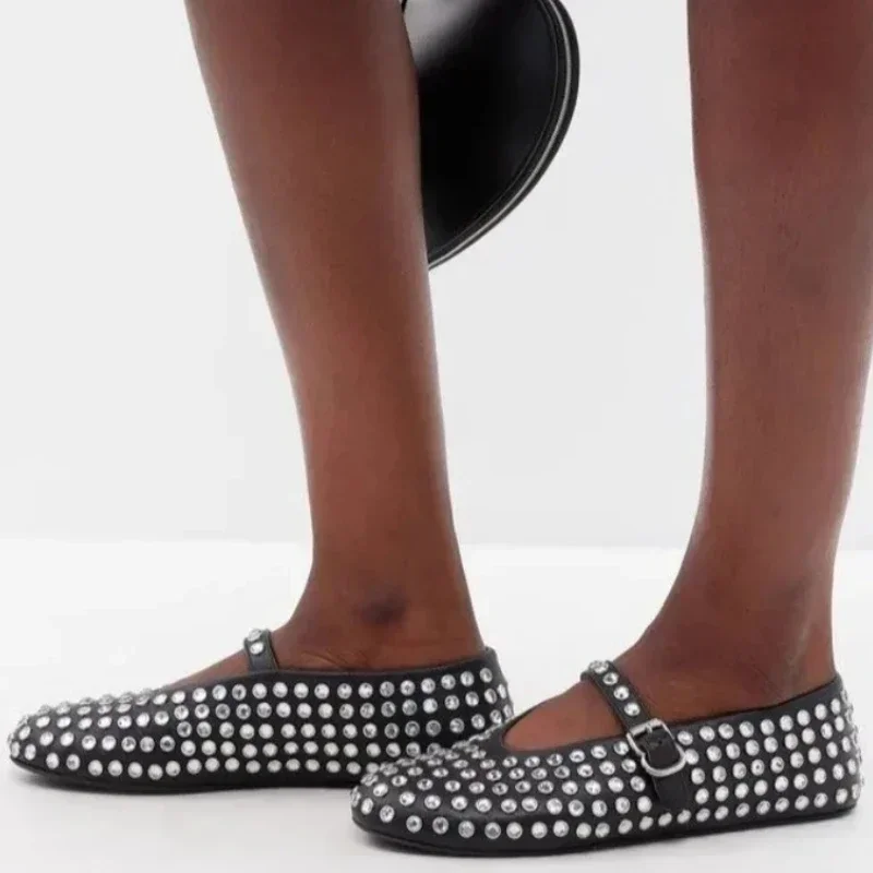 Новинка женские сандалии на плоской подошве роскошные Брендовые туфли с круглым