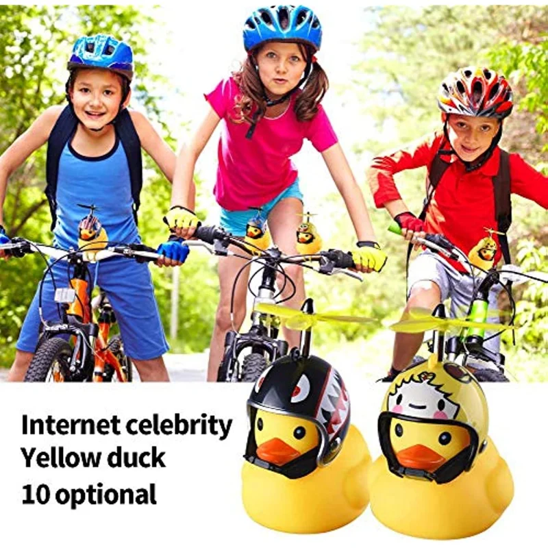 Squeeze Duck Bicycle Horns, Silicone Elasticity Belt Easily Install Bike Bell for Kids Sport Outdoor enlarge