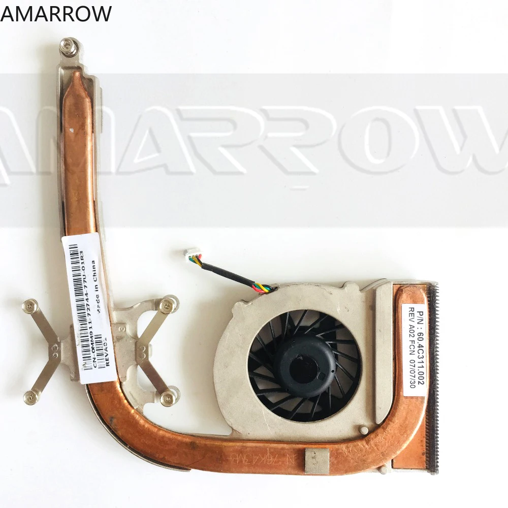 Оригинальный охлаждающий вентилятор для ноутбука DELL M1318 M1330, радиатор процессора 60.4C311.002, бесплатная доставка