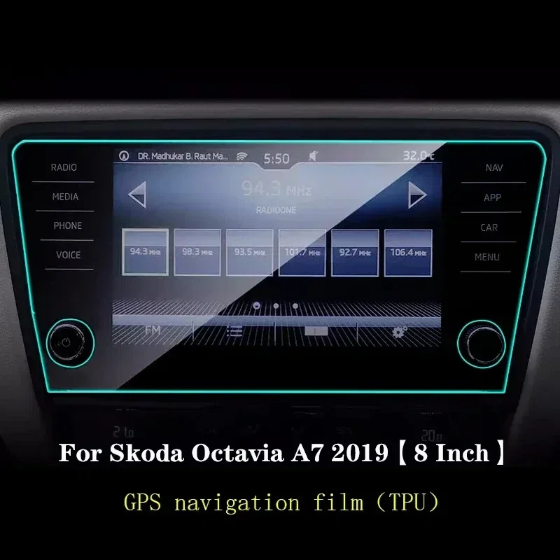 9 2 дюймов для Skoda Octavia A7 2017-2019 Автомобильная GPS навигация экран ТПУ пленка защита