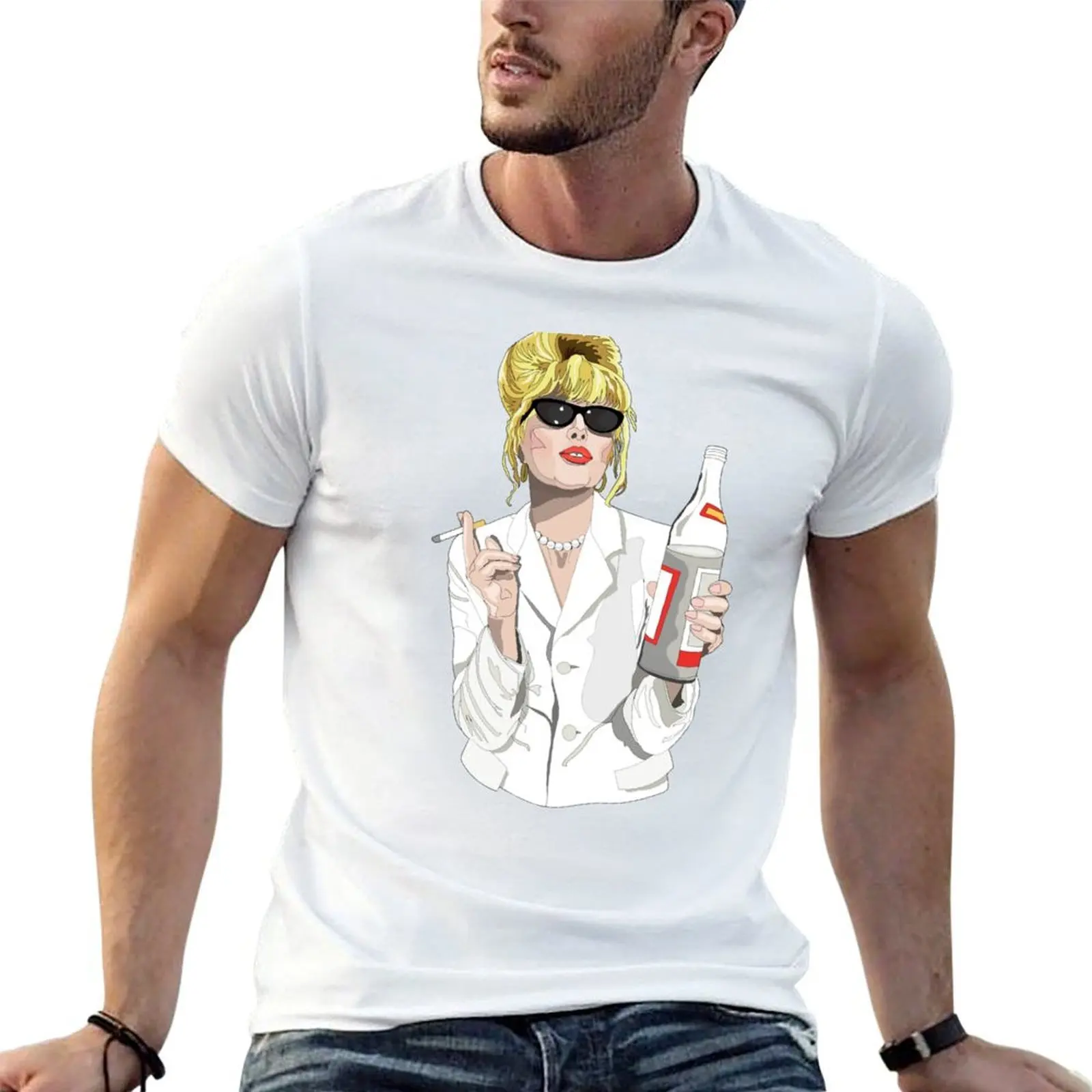 Фото Футболка Patsy Stone AbFab Cheers Darling, большая и высокая футболка для спортзала №1