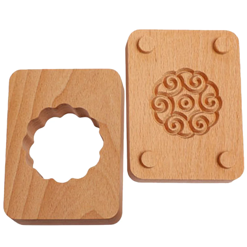 

Mooncake Cookie Wooden Wood Cake Baking Moldsmoon Stamp Press Christmas Pastryhand Embossing Maamoul Biscuit Dessert Traditional