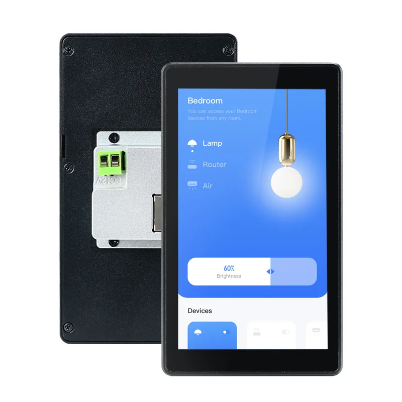 

2023 YC-SM55P RJ45 POE and Relays Smart home 5.5 inch touch screen control panel