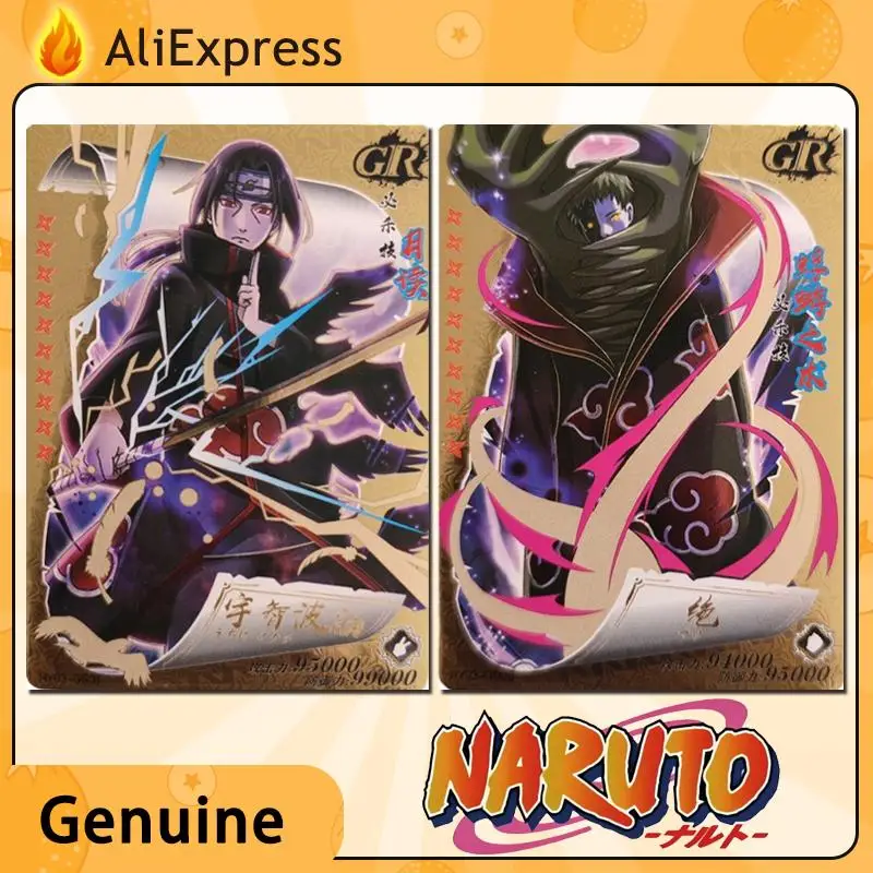 

Naruto Card Anime Characters Gr Series Bronzing Process Cartoon Toys Collection Card Children's Toys Christmas Birthday Gift
