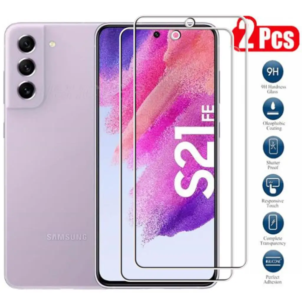 Закаленное стекло для Samsung Galaxy S21 FE 5G, защитная пленка для экрана S21FE 5G G990B G990E G990U, стекло для телефона