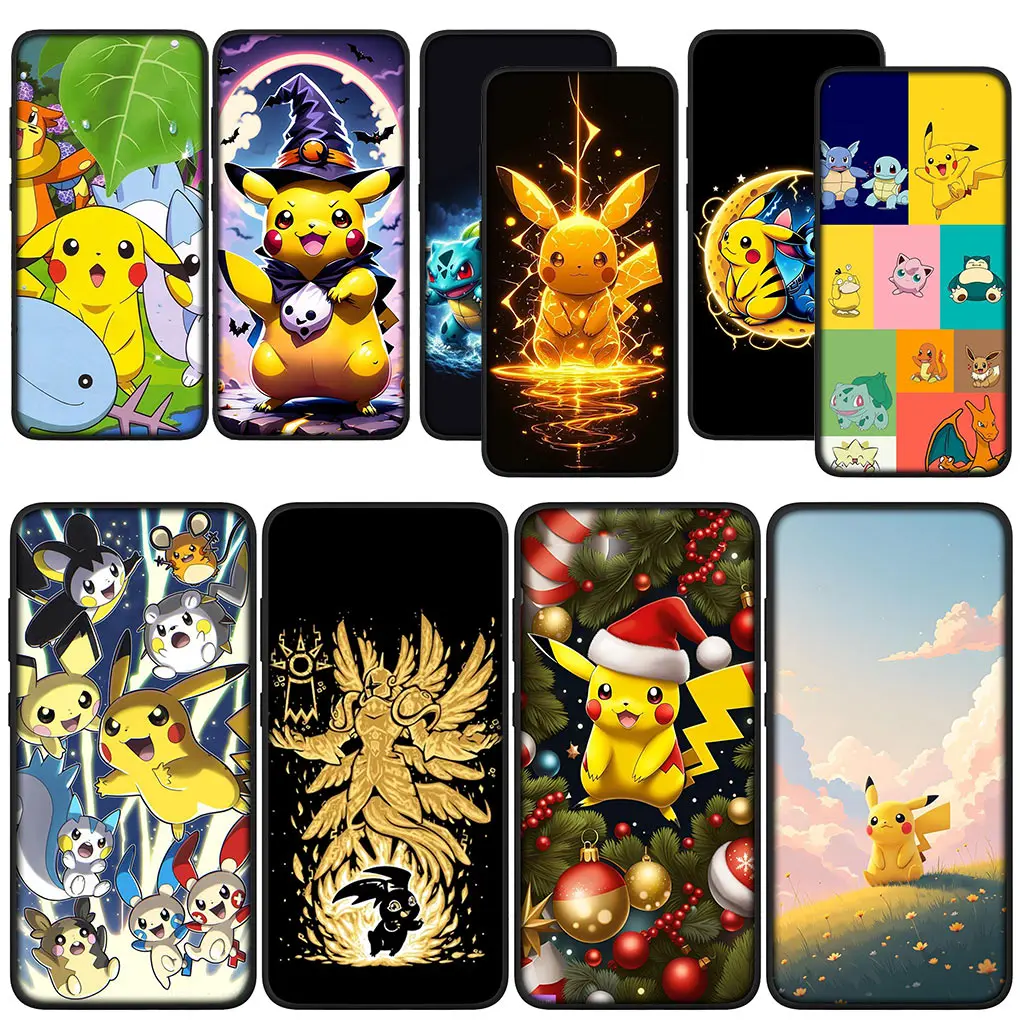 P-Pokemons GO Gengar P-Pikachus Case for OPPO A17 A15 A16 A40 A53 A54 A57 A78 A79 A58 A38 A98 A94 A80 A96 A74 A95 A77 A76 A60