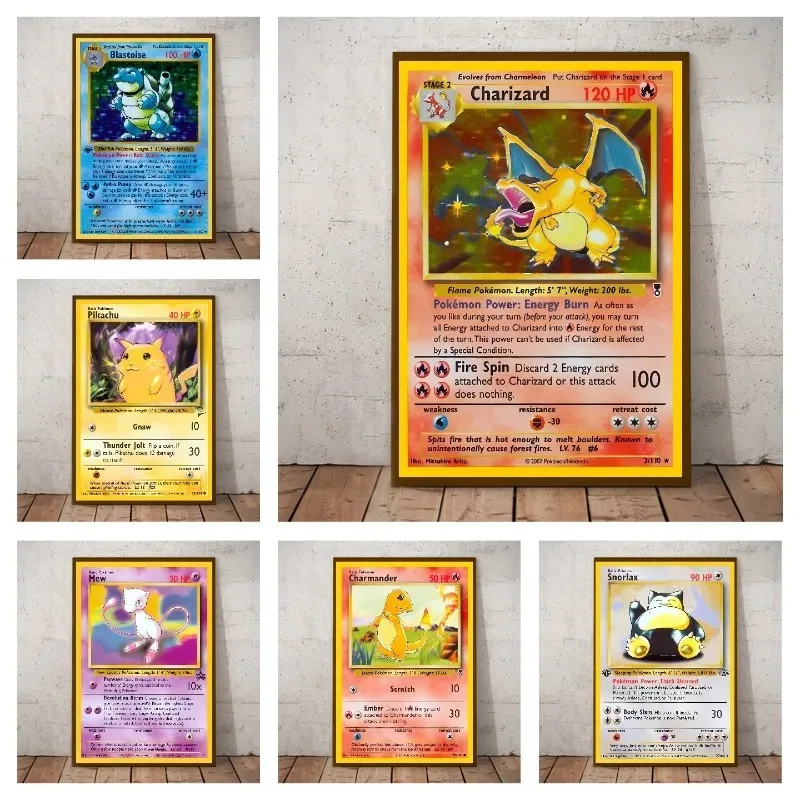 Классический Покемон 1996 года Лингпот Энгельс Картина Кейнтон Хастер холст без