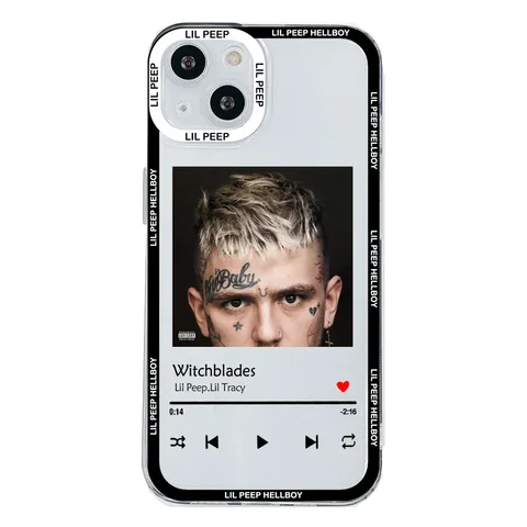 Чехол для телефона Lil Peep Hellboy Love для iPhone 11 12 13 14 15 Pro Max Mini 7 8 Plus XS XR SE2 X Shell Transparent Sotf Cover Fundas