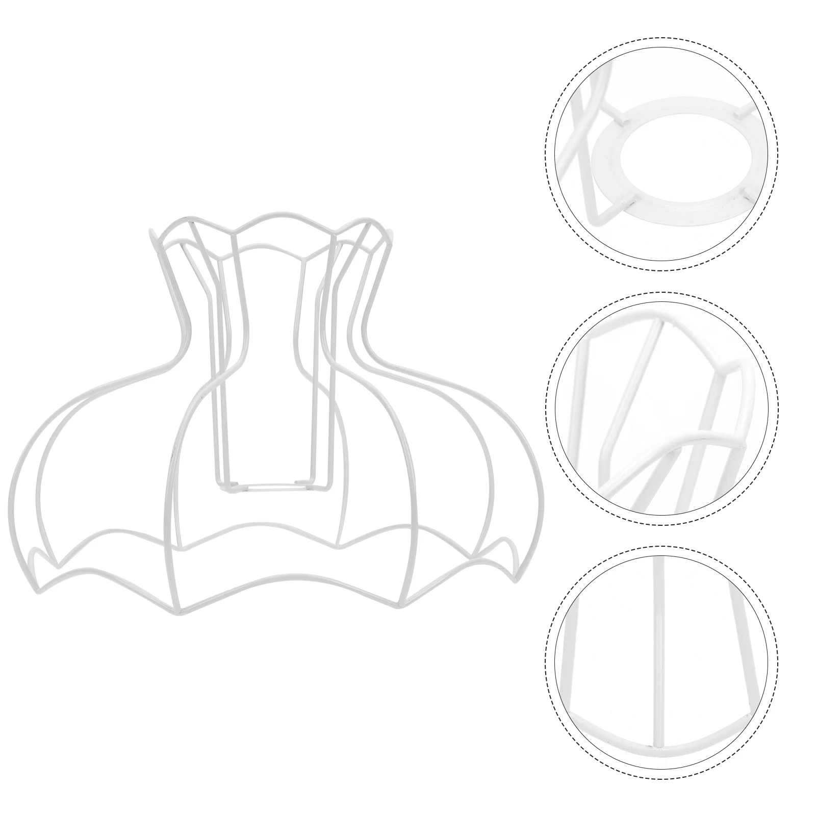 

Lampshade Holder Speaker Bulb Retro Lamp Shade Bracket Lampshade Frame Harp Holder Iron Spider Lamp Shade Frame