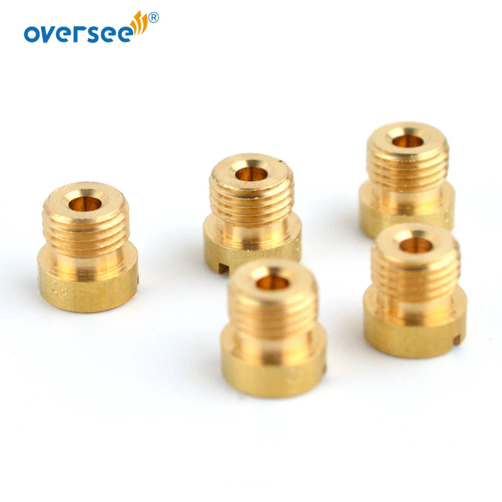 5 шт. 648-14343. JET MAIN (#80) для Yamaha 4HP 5HP 2-тактный подвесной двигатель 648-14343-40-00