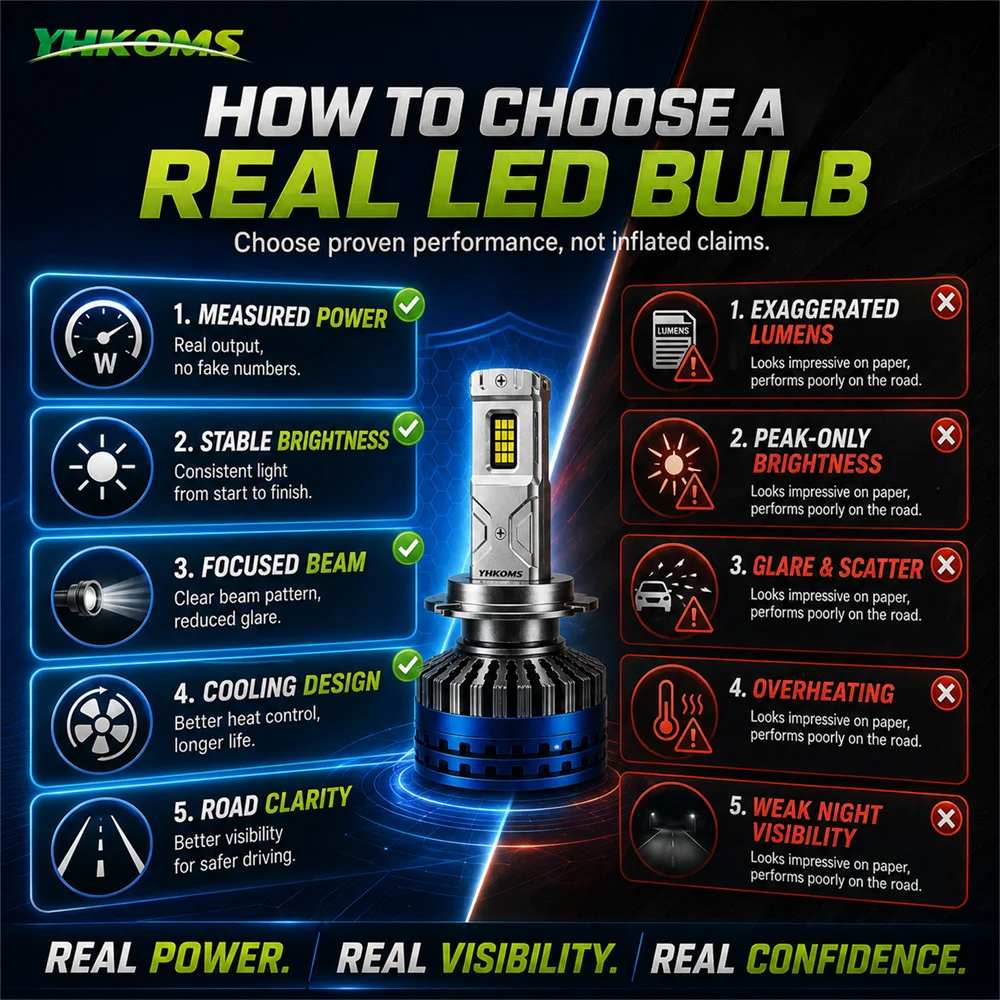 Фото YHKOMS H7 LED CANBUS Smart Driver Автомобильные лампы для фар H11 H4 H1 HB3 9005 HB4 9006 6000K Чисто белые противотуманные лампы мини-размера №2