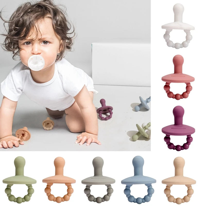 Baby Teether Grade Nipple Chewable Nurs Teething Toys Baby Nipple Silicone Nipple Bpa Free Silicone Food Grade Silicone Pacifier