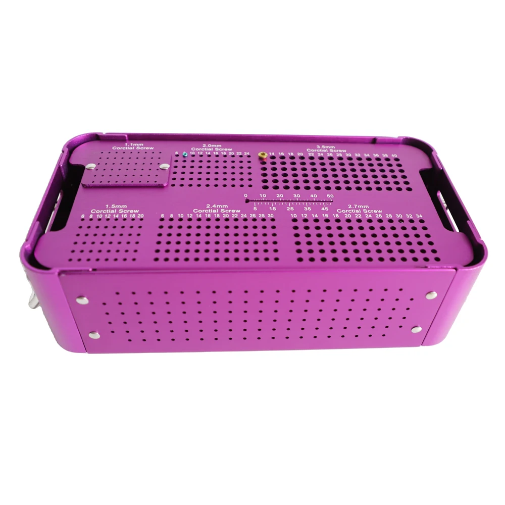

Hot sale medical equipment surgical veterinary instrument sets screw box instrument box for screw