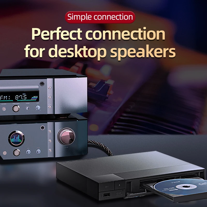 Кабель CYKO HIFI RCA Стерео соединительный кабель для высокопроизводительного