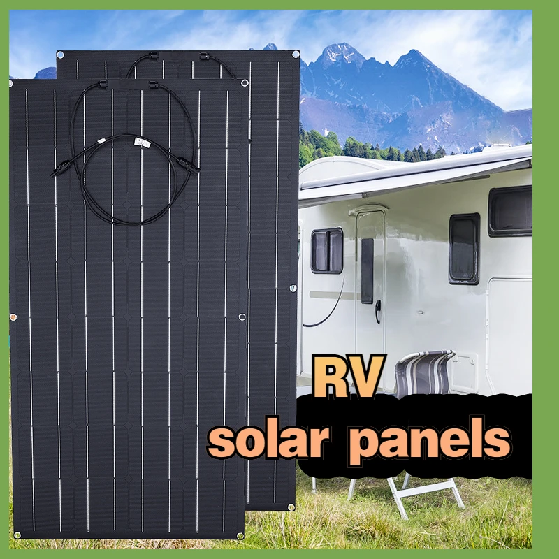 

300W ETFE Flexible Solar Panel Portable Cell Energy Charger Connector for Smartphone Charging Power System Car Camping