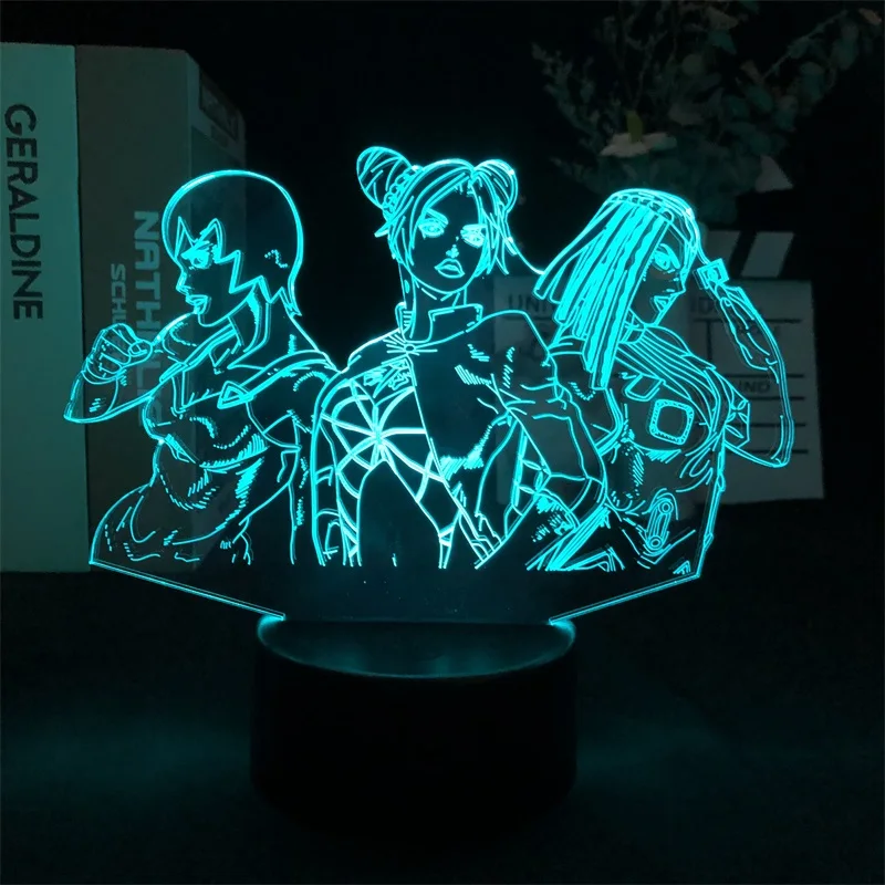 

Bluetooth Control for Bright Base Lamp JoJos Bizarre Adventure Stone Ocean Jolyne Cujoh Japanese Anime Manga Decorative Child