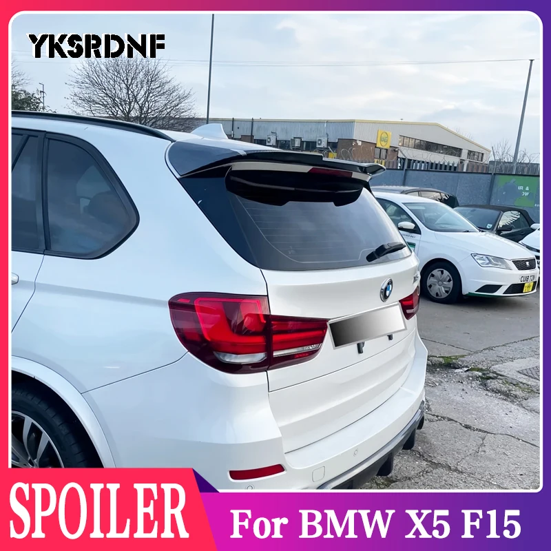 

Для BMW X5 F15 новый ABS глянцевый черный/углеродное волокно задний спойлер багажника верхнее крыло 2014 2015 2016 2017 2018