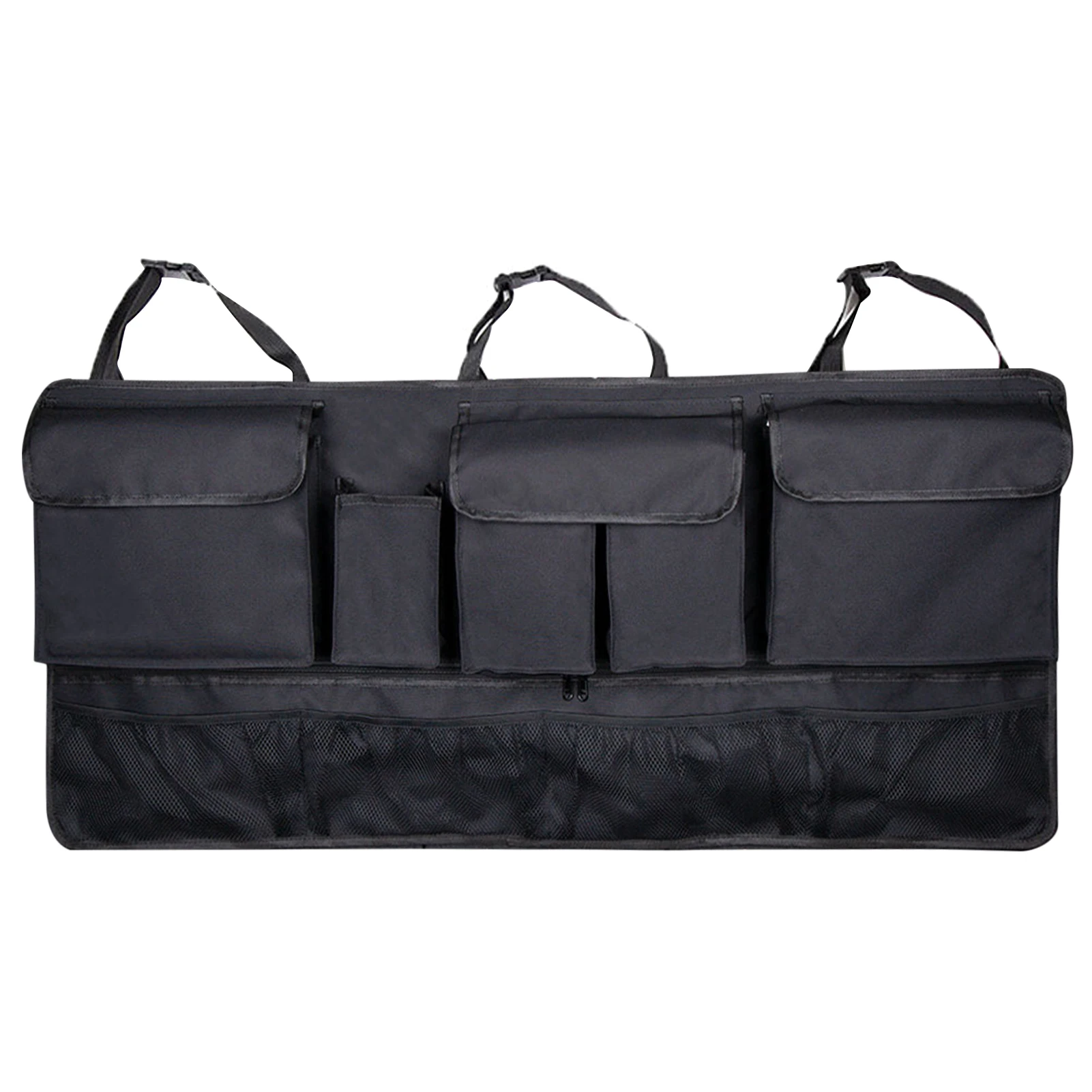 

Универсальный органайзер для багажника автомобиля с несколькими карманами, вместительная прочная сумка для хранения порядка в автомобиле,...