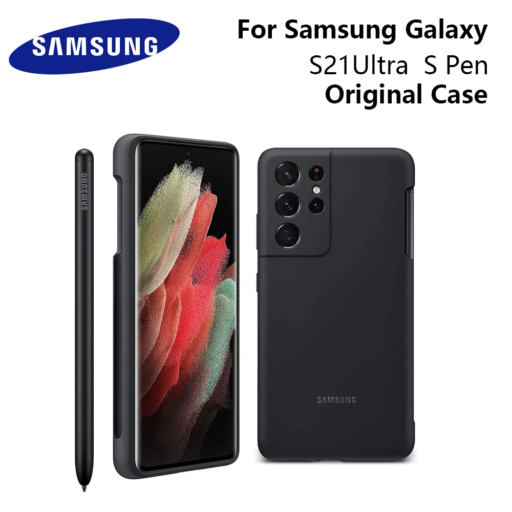 

Новинка, стилус для Samsung Galaxy S21, оригинальный силиконовый чехол со встроенным стилусом