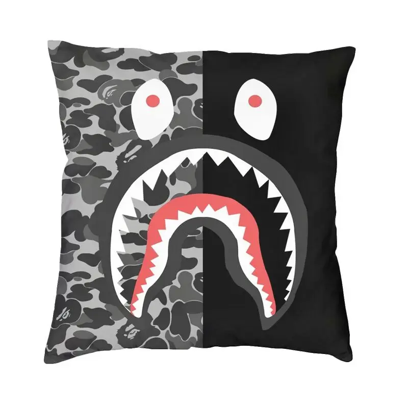 

Camo Camouflage Square Pillowcover Home Decorative Shark Supreme Cushion Cover For Sofa Pillow Case Double-sided Printing