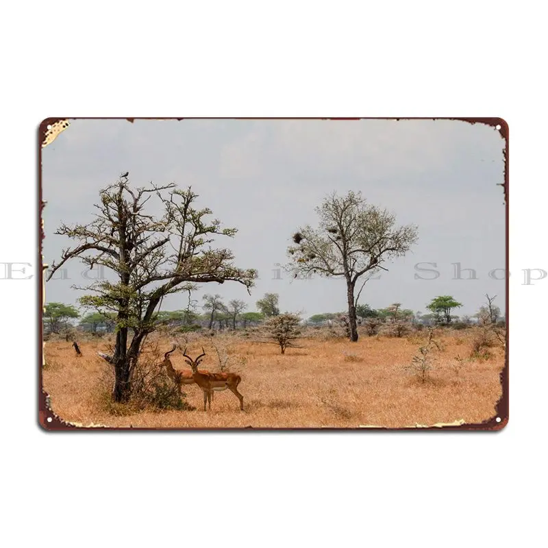 

Две антенлопы металлический плакат для кинотеатра