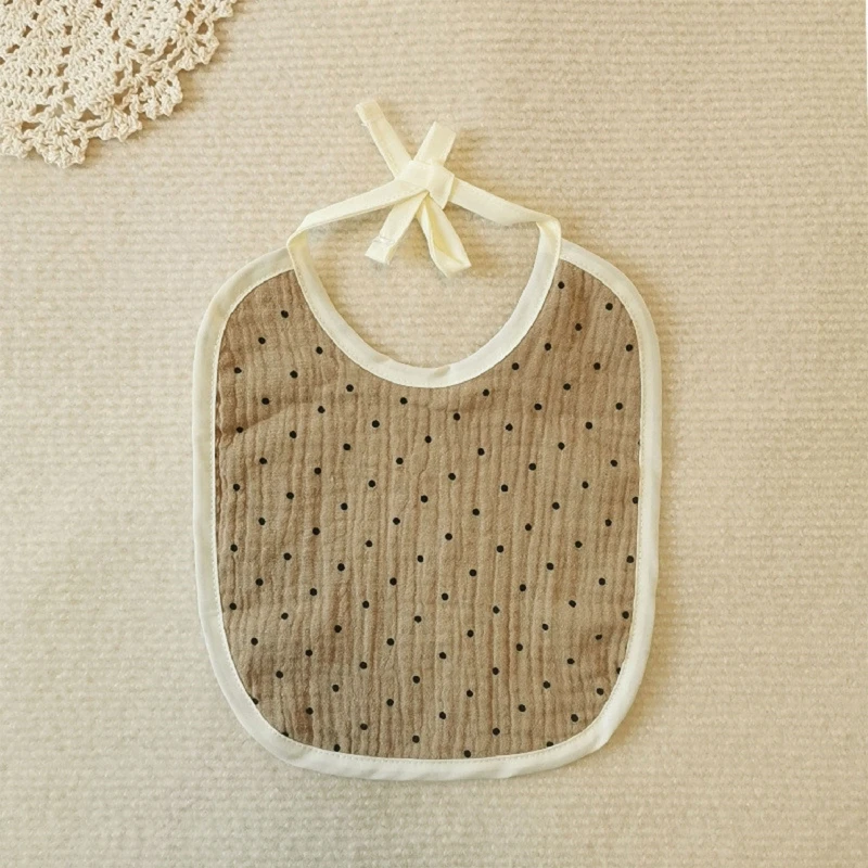 

Soft Cotton Cartoon Printed Baby Bib Saliva Towel Breathable Apron Newborn Bibs