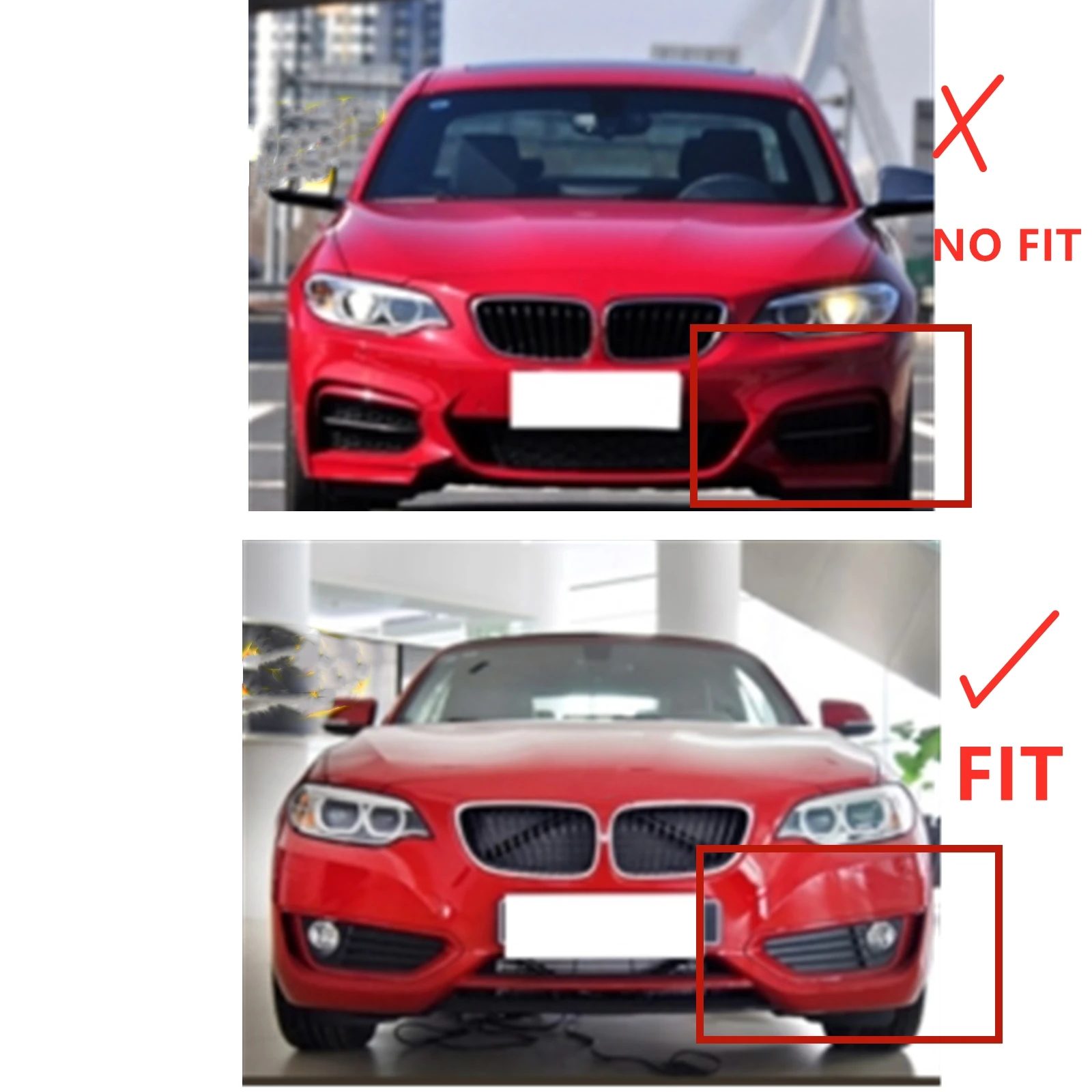 Передний бампер спойлер губа ДЛЯ BMW 2 серии F22 F23 218i 220i 225i 228i 2014-2019 базовая модель