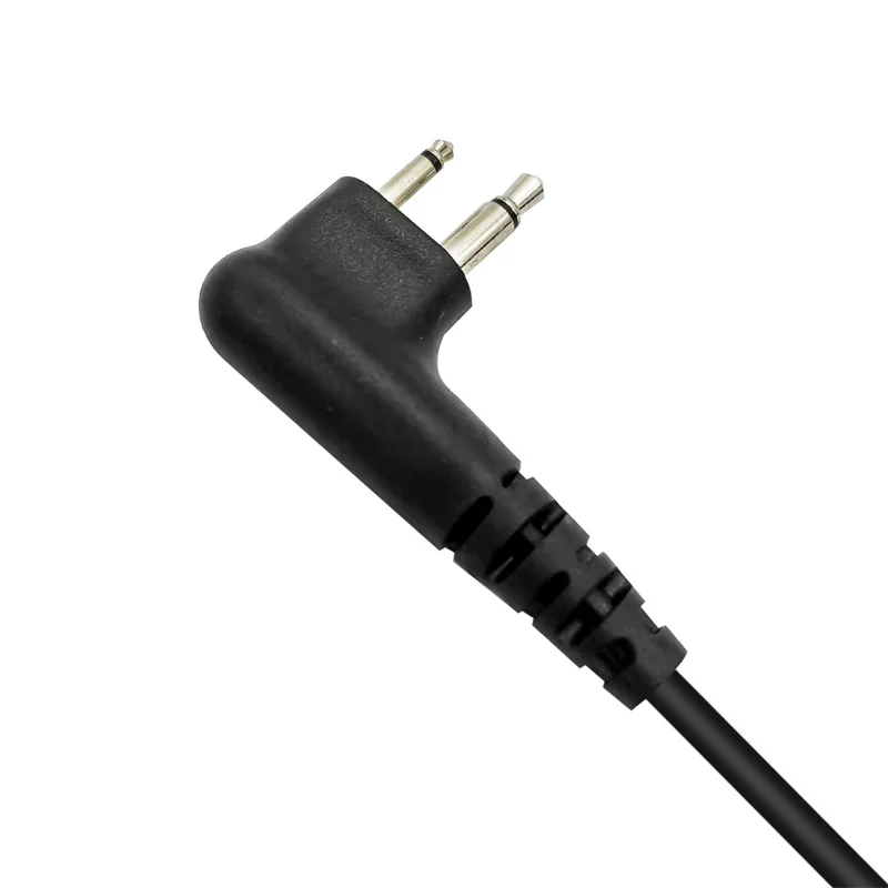 2 Pin Flexible Throat Earphone Finger Mic Laryngofon Air Tube Headset Earpiece for Motorola Walkie Talkie Two Way Radios