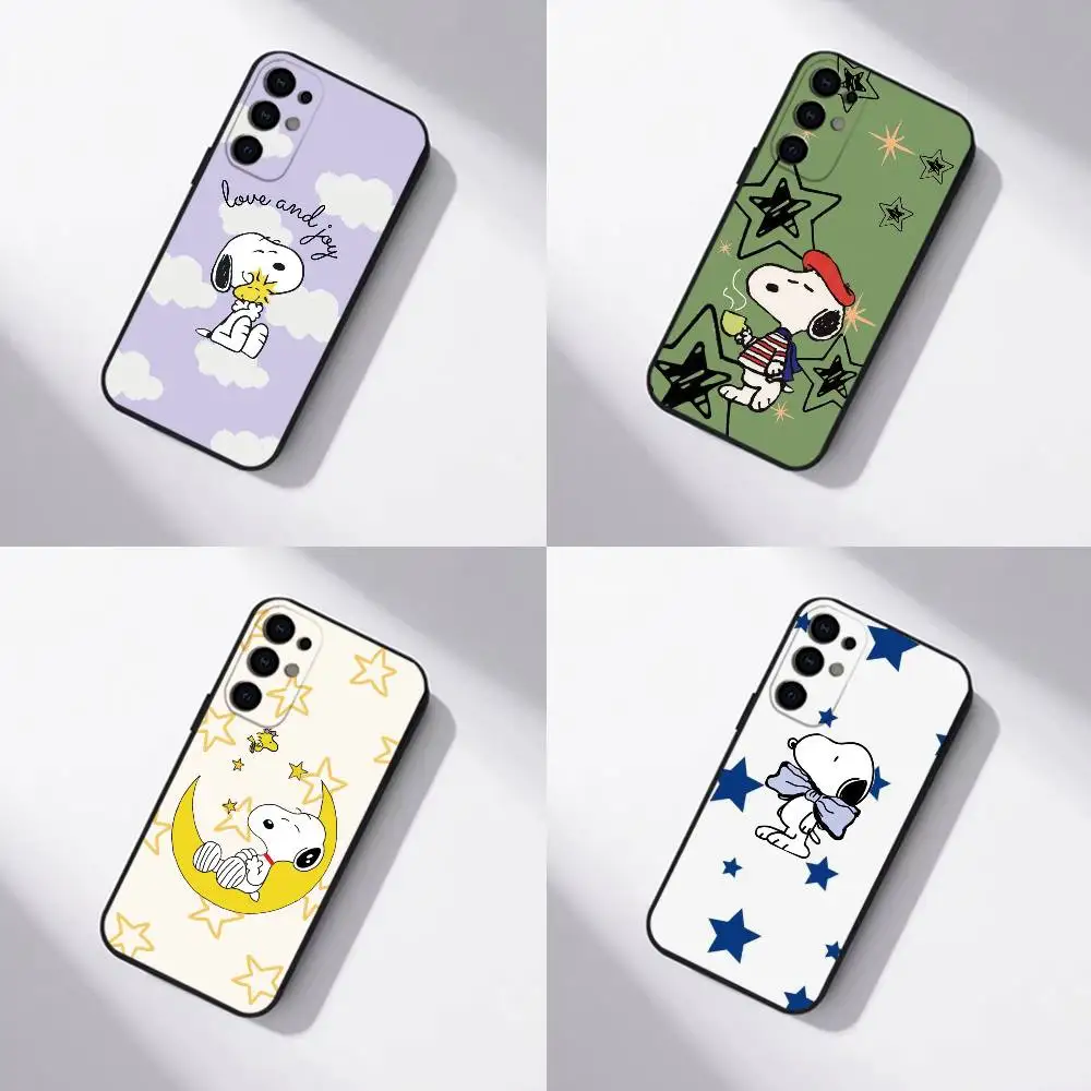 Фото Чехол C-Cute S-Snoopys для телефонов Samsung S25, S24, S21, S22, S23, S30, Ultra, S20, Plus, FE, мягкий силиконовый, черный №1
