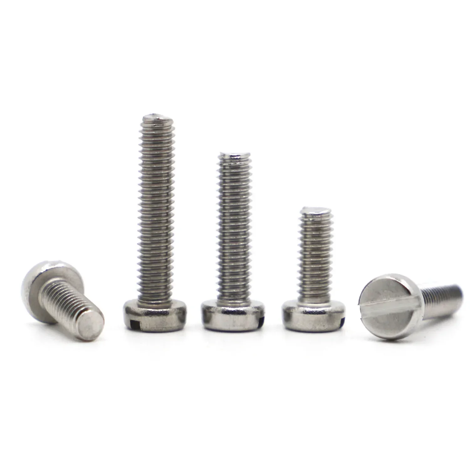 10/20/50 шт. M1.6 M2 M2.5 M3 M4 M5 GB65 A2-70 Нержавеющая сталь с прорезями и головкой винт круглой