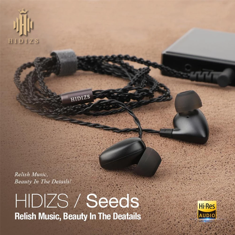 Фото Hi-Fi наушники HIDIZS Seed, проводные, с динамическим драйвером, 3,5/2,5 мм №4