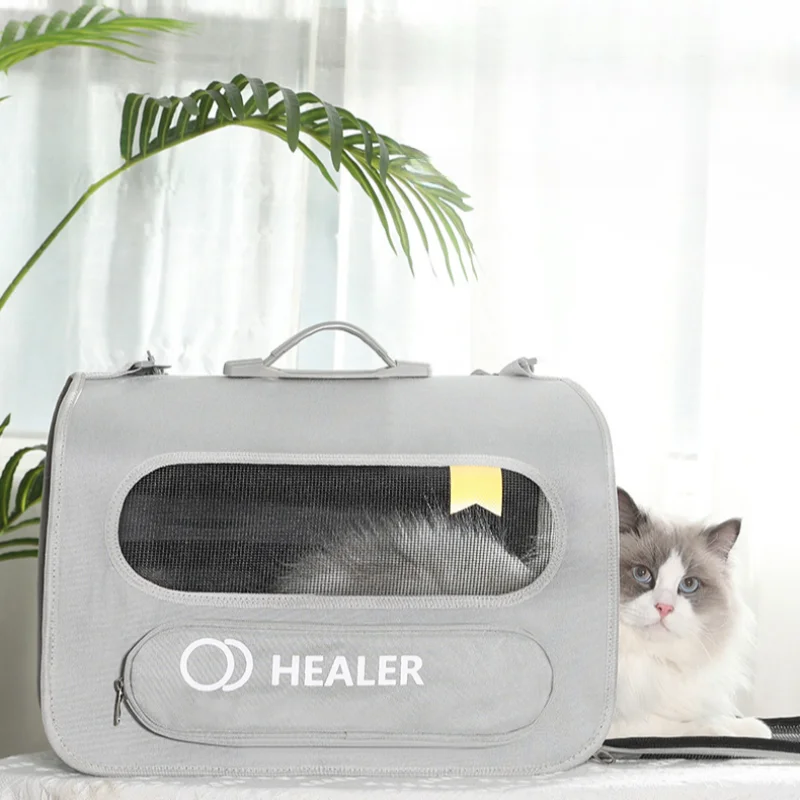 

Вместительная Складная переноска для кошек, дорожная сумка для домашних питомцев, для автомобиля, маленькая экстрактная переноска для домашних животных
