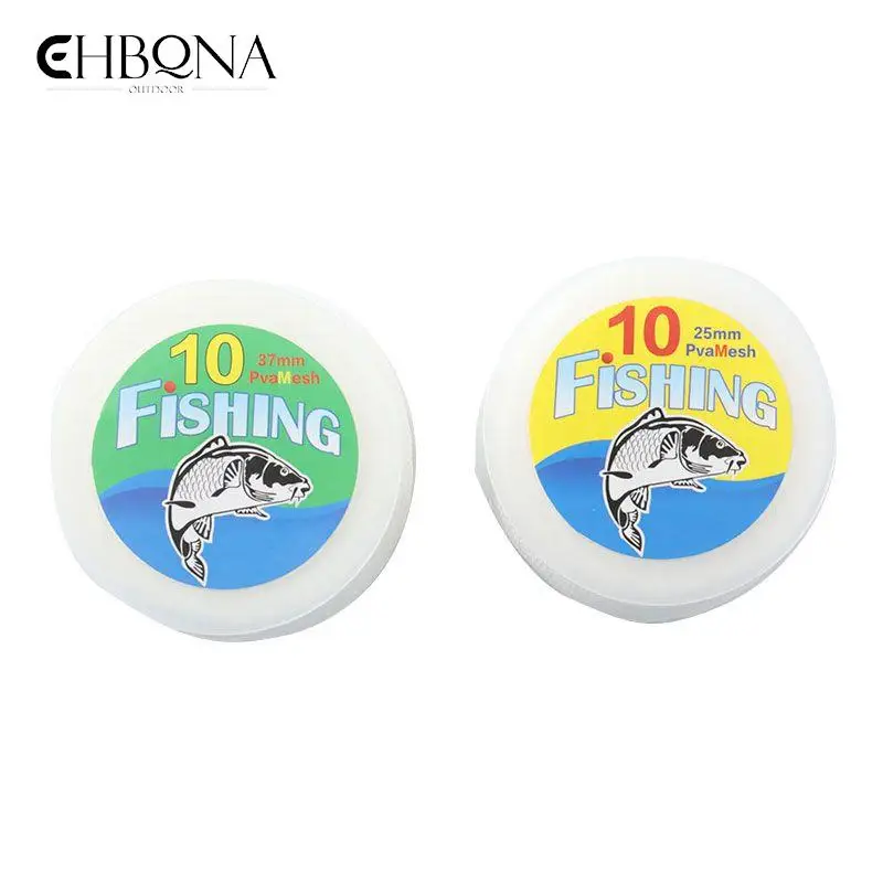 

10m PVA Diameter 25/37mm Mesh For Carp Fishing Water Soluble Groundbait Feeder Mesh Funnel Fishing Lure Bag Fishing Accessories