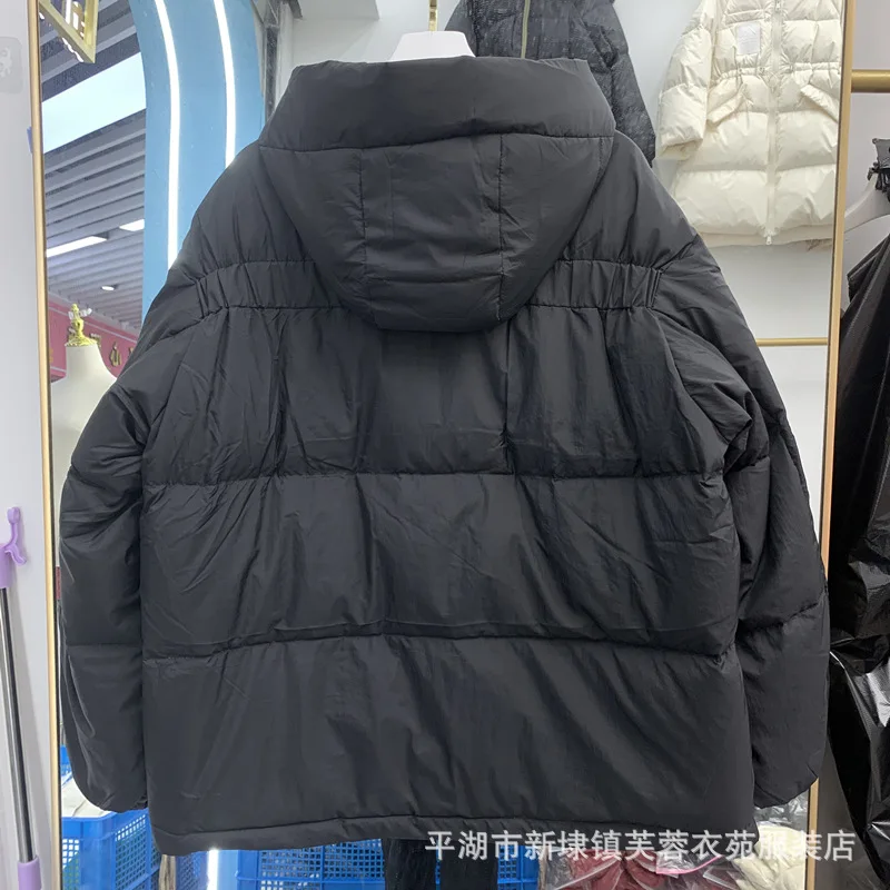 2022 new Korean version down jacket women's short Dongdamen loose thickened hooded small bread jacket enlarge
