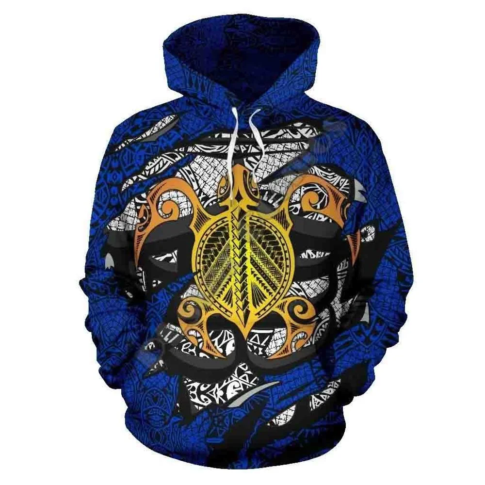 

Plstar Cosmos Polynesian tribal tattoo Kanaka Unisex, Harajuku street clothes, fun, casual, Hoodie - A