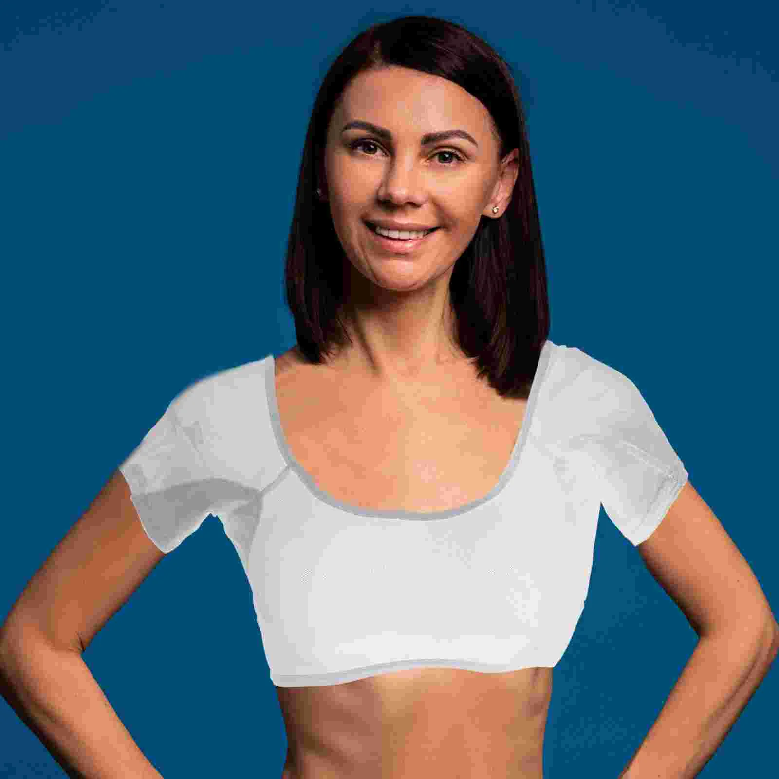 

Mesh Sweatshirt Proof Vest Lady Washable Undershirt Woman Breathable Underarm Girl