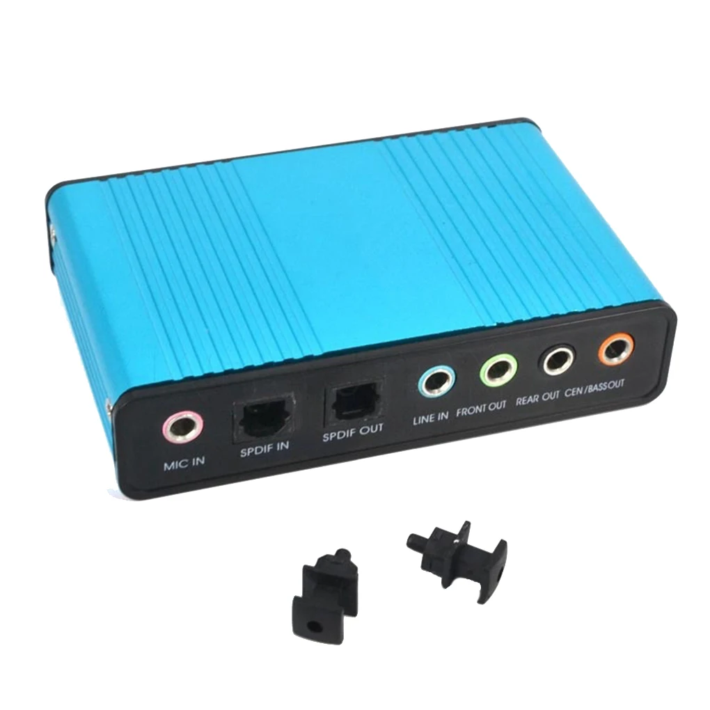 

USB 6 Channel 5 1 7 1 Surround External Sound Card PC Laptop Desktop Tablet Audio Optical Adapter Card