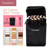 touchfive 1224 colors skin tones set alcohol based ink sketch marker pens for artist portrait illustration drawing art supplies