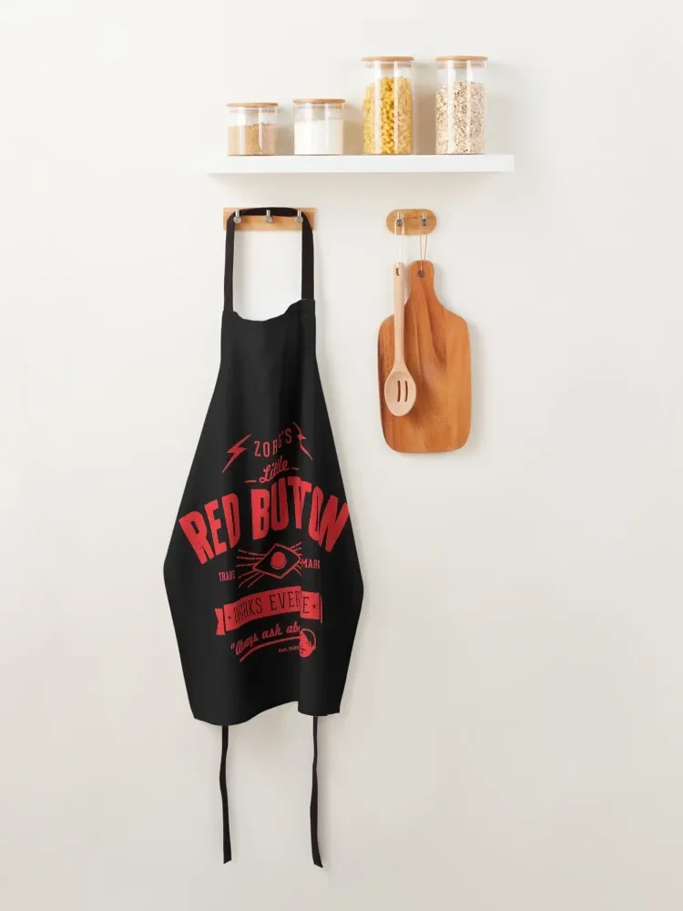 Маленький фартук для футболки с красными пуговицами женщин Хэллоуина |