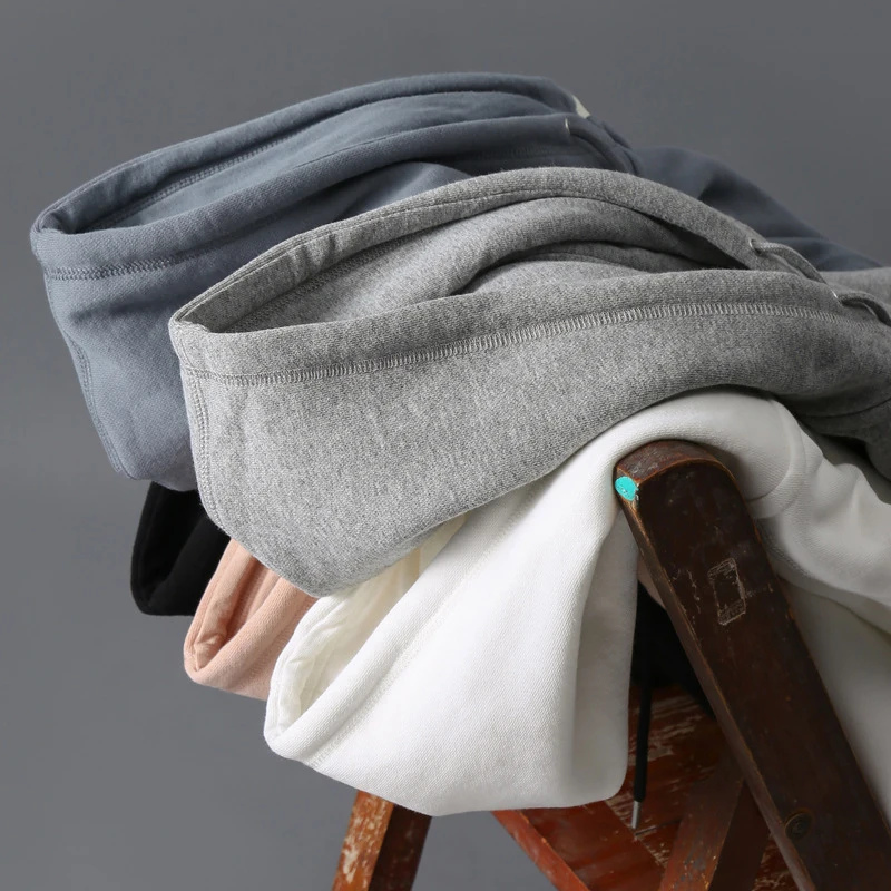 

Толстовка мужская зимняя с капюшоном, винтажная однотонная Толстая флисовая спортивная толстовка на молнии, с капюшоном, Повседневная Женс...