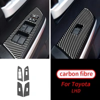 for toyota tundra 14 18 real carbon fiber window lift switch panel interior trim car interior accessories car interior supplies
