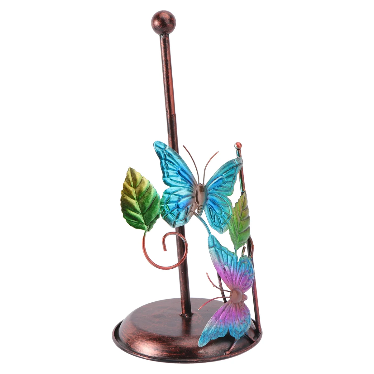 

Paper Holder Towel Roll Rack Stand Toilet Tissue Kitchen Dispenser Standing Napkin Organizerfarmhouse Animal Countertop Desktop