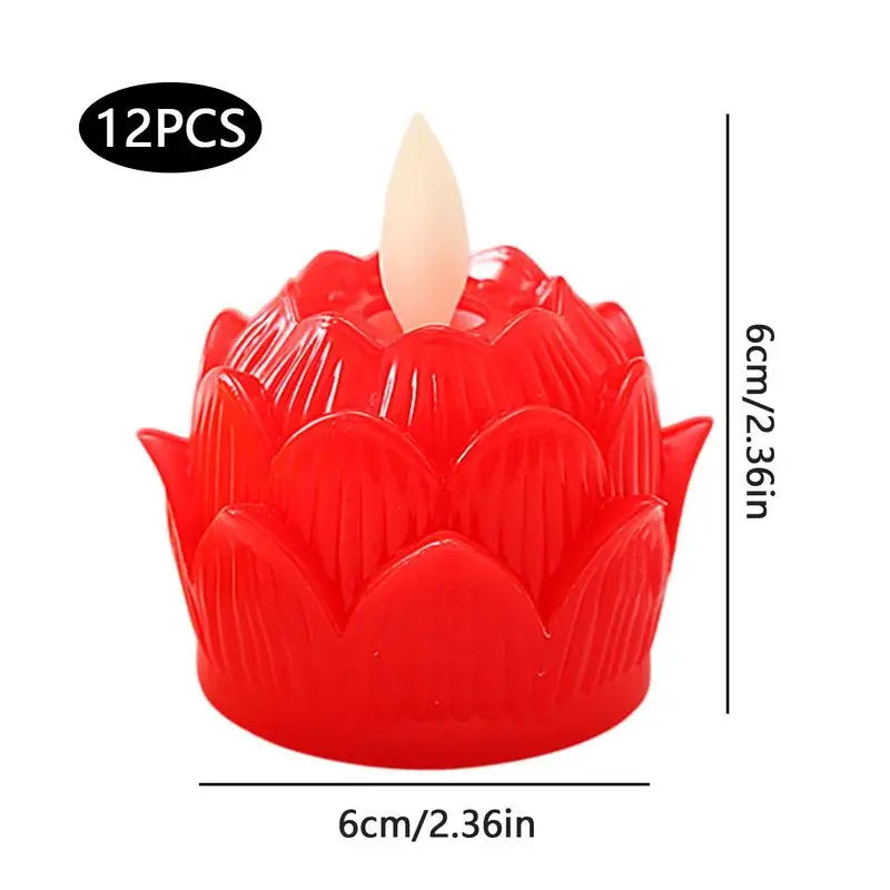 Светодиодный светильник для чайной свечи светодиодный беспламенный 12 шт.